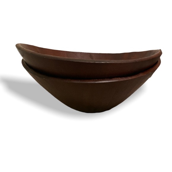 Pierre’s Pantry Wooden Serving Bowls Set of 2 vintage - Picture 2 of 6